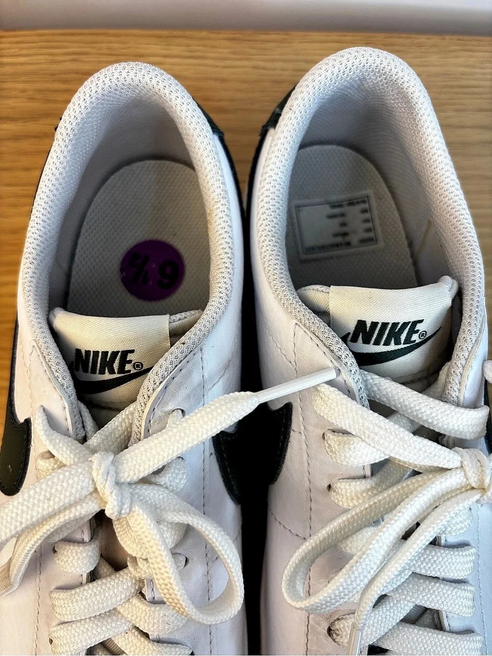 Nike Blazer Low '77 Vintage Big Kids' Sneakers White & Dark Green US 6.5Y